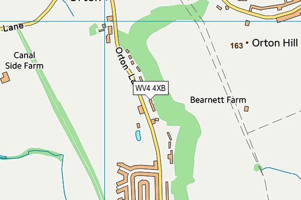 WV4 4XB map - OS VectorMap District (Ordnance Survey)