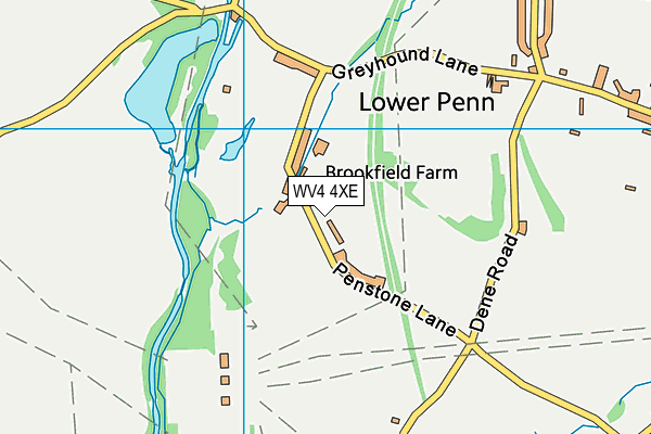 WV4 4XE map - OS VectorMap District (Ordnance Survey)