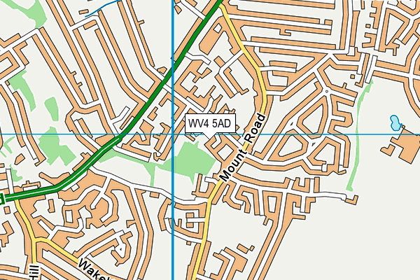 WV4 5AD map - OS VectorMap District (Ordnance Survey)