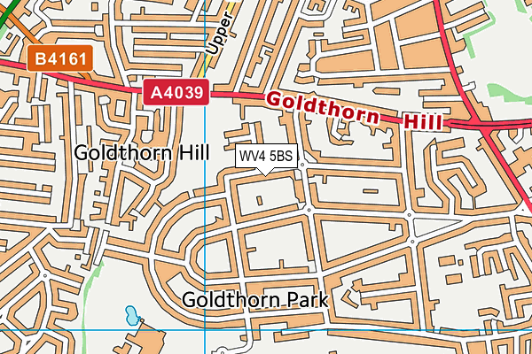 WV4 5BS map - OS VectorMap District (Ordnance Survey)