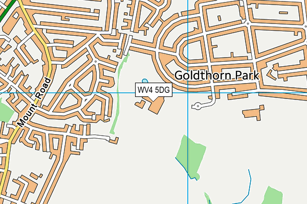 Colton Hills Community School map (WV4 5DG) - OS VectorMap District (Ordnance Survey)