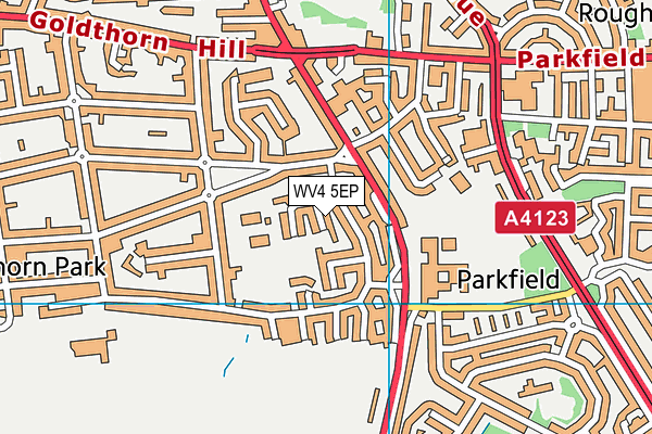 WV4 5EP map - OS VectorMap District (Ordnance Survey)