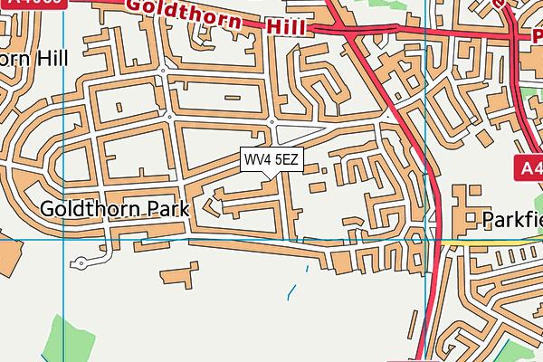 WV4 5EZ map - OS VectorMap District (Ordnance Survey)