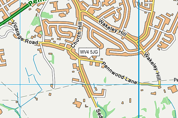 WV4 5JG map - OS VectorMap District (Ordnance Survey)