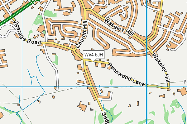 WV4 5JH map - OS VectorMap District (Ordnance Survey)
