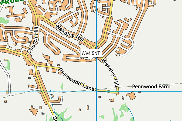 WV4 5NT map - OS VectorMap District (Ordnance Survey)