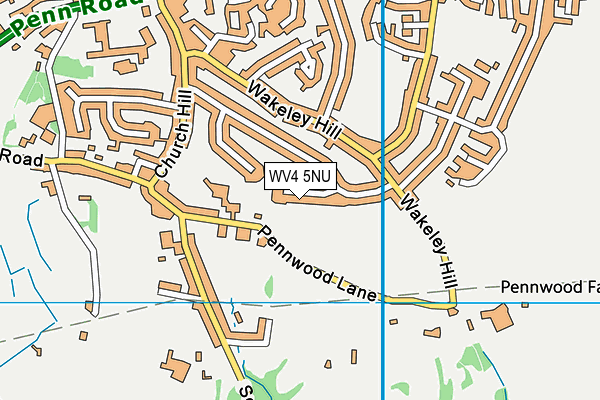 WV4 5NU map - OS VectorMap District (Ordnance Survey)