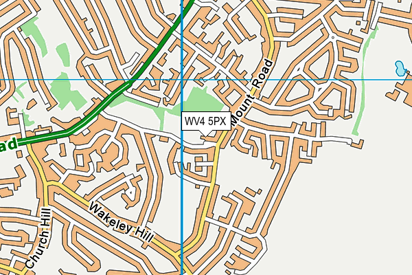WV4 5PX map - OS VectorMap District (Ordnance Survey)