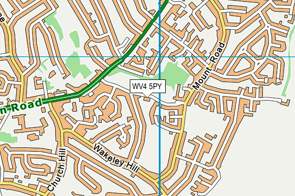 WV4 5PY map - OS VectorMap District (Ordnance Survey)