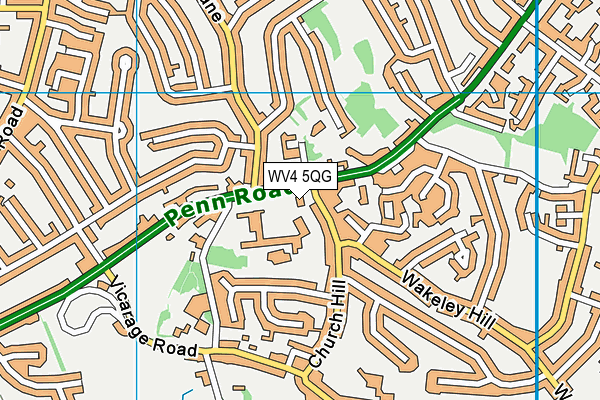 WV4 5QG map - OS VectorMap District (Ordnance Survey)