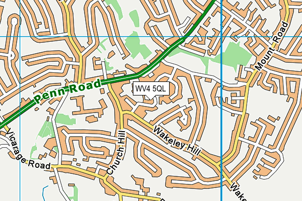 WV4 5QL map - OS VectorMap District (Ordnance Survey)