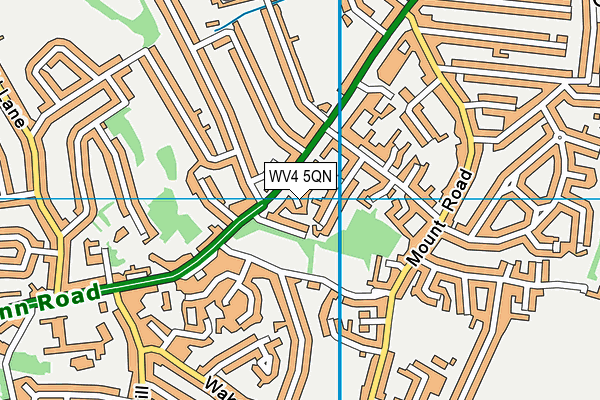 WV4 5QN map - OS VectorMap District (Ordnance Survey)