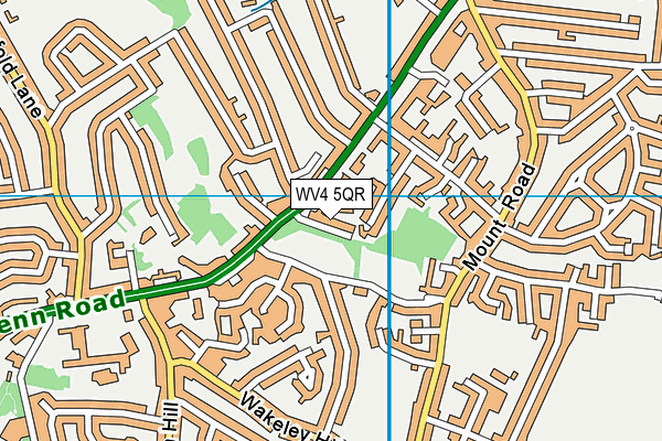WV4 5QR map - OS VectorMap District (Ordnance Survey)