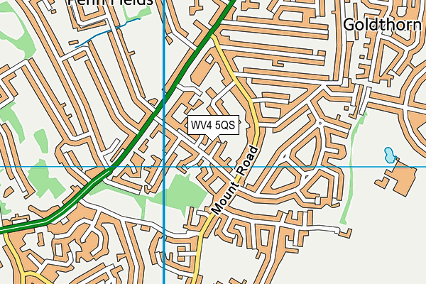 WV4 5QS map - OS VectorMap District (Ordnance Survey)
