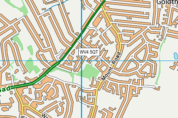 WV4 5QT map - OS VectorMap District (Ordnance Survey)