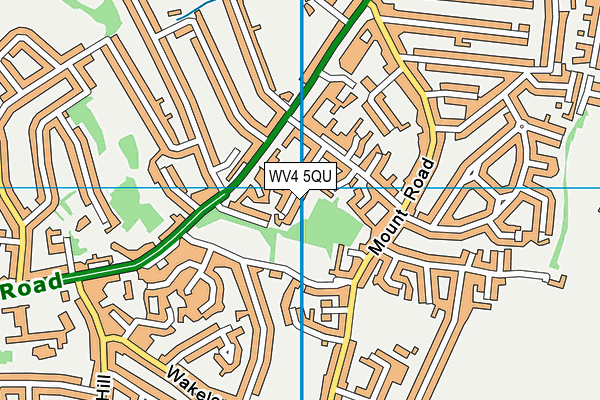 WV4 5QU map - OS VectorMap District (Ordnance Survey)
