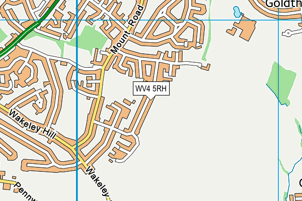 WV4 5RH map - OS VectorMap District (Ordnance Survey)