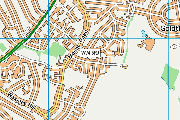 WV4 5RJ map - OS VectorMap District (Ordnance Survey)