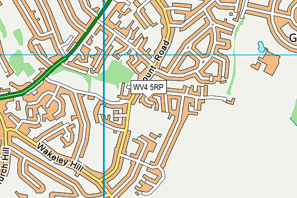WV4 5RP map - OS VectorMap District (Ordnance Survey)