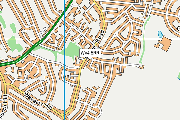 WV4 5RR map - OS VectorMap District (Ordnance Survey)