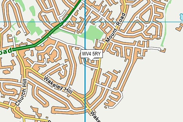 WV4 5RY map - OS VectorMap District (Ordnance Survey)