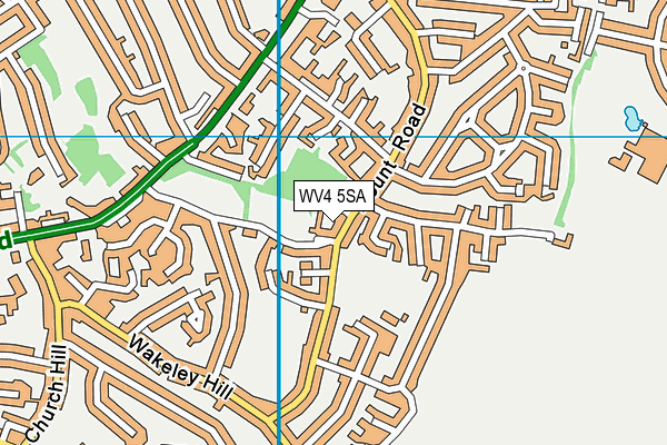 WV4 5SA map - OS VectorMap District (Ordnance Survey)