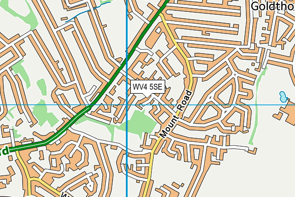 WV4 5SE map - OS VectorMap District (Ordnance Survey)