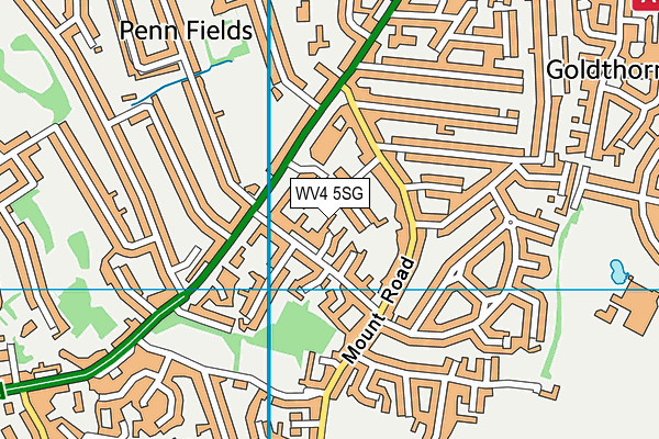 WV4 5SG map - OS VectorMap District (Ordnance Survey)