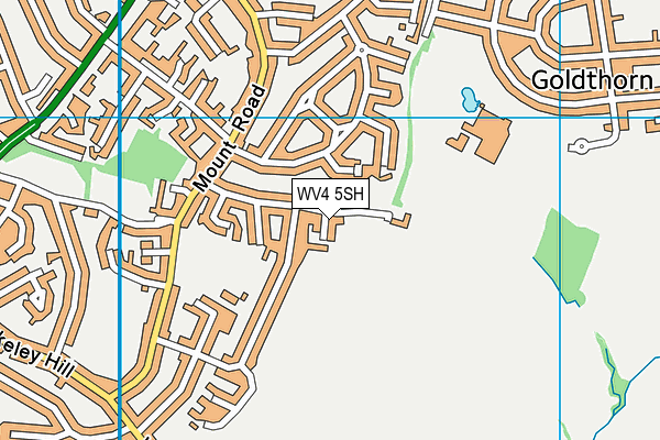 WV4 5SH map - OS VectorMap District (Ordnance Survey)