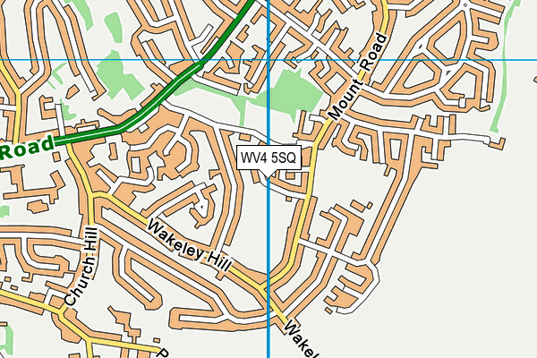 WV4 5SQ map - OS VectorMap District (Ordnance Survey)