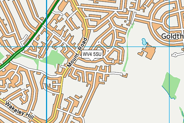 WV4 5SU map - OS VectorMap District (Ordnance Survey)