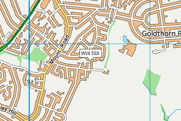 WV4 5SX map - OS VectorMap District (Ordnance Survey)