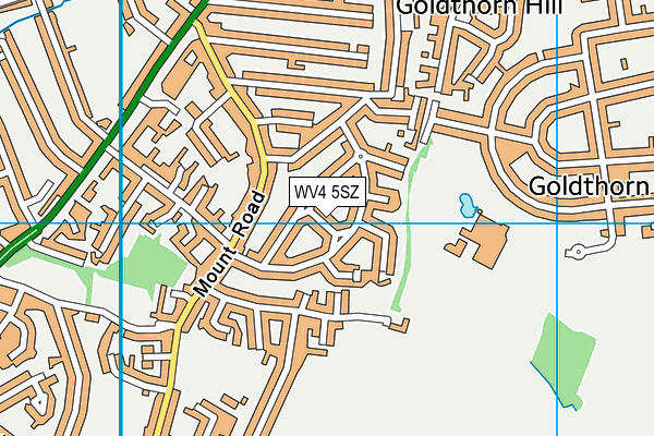 WV4 5SZ map - OS VectorMap District (Ordnance Survey)