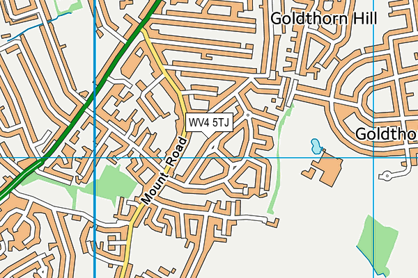 WV4 5TJ map - OS VectorMap District (Ordnance Survey)