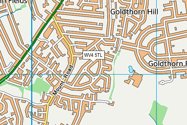 WV4 5TL map - OS VectorMap District (Ordnance Survey)