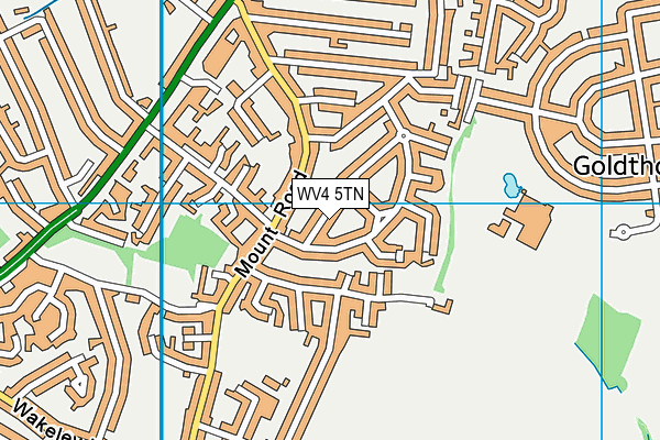 WV4 5TN map - OS VectorMap District (Ordnance Survey)