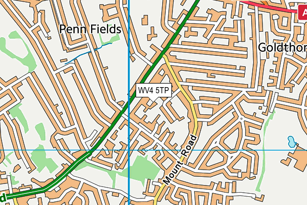 WV4 5TP map - OS VectorMap District (Ordnance Survey)