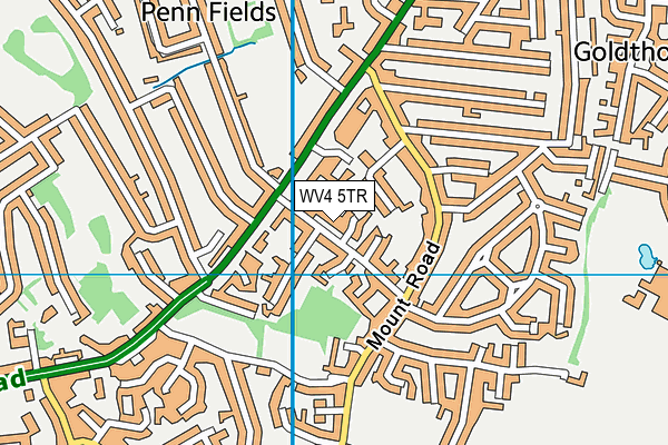 WV4 5TR map - OS VectorMap District (Ordnance Survey)