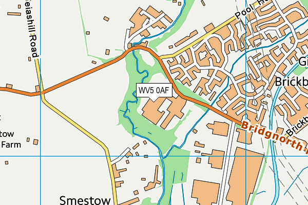 WV5 0AF map - OS VectorMap District (Ordnance Survey)