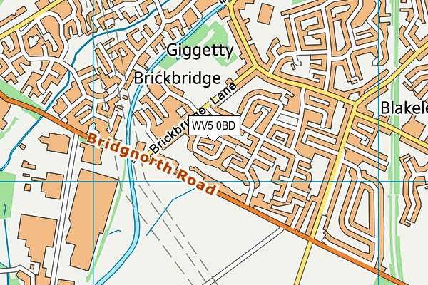 WV5 0BD map - OS VectorMap District (Ordnance Survey)