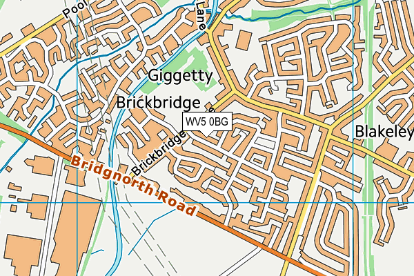 WV5 0BG map - OS VectorMap District (Ordnance Survey)