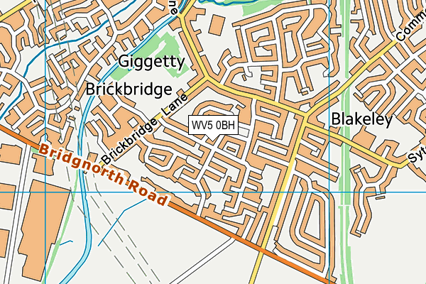 WV5 0BH map - OS VectorMap District (Ordnance Survey)