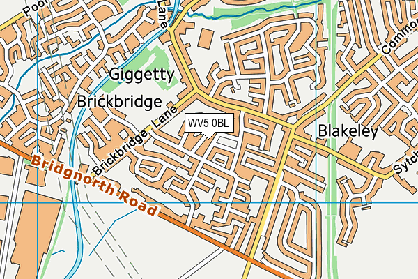 WV5 0BL map - OS VectorMap District (Ordnance Survey)