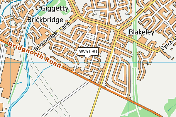 WV5 0BU map - OS VectorMap District (Ordnance Survey)