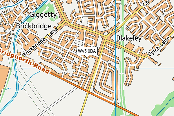 WV5 0DA map - OS VectorMap District (Ordnance Survey)