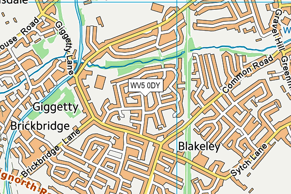 WV5 0DY map - OS VectorMap District (Ordnance Survey)