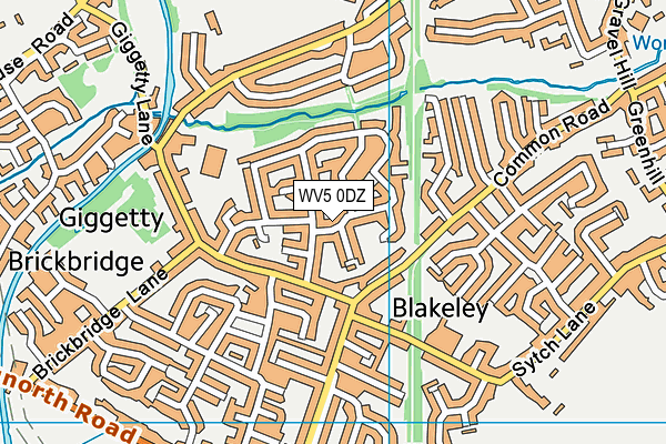 WV5 0DZ map - OS VectorMap District (Ordnance Survey)