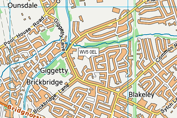 WV5 0EL map - OS VectorMap District (Ordnance Survey)