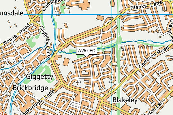 WV5 0EQ map - OS VectorMap District (Ordnance Survey)