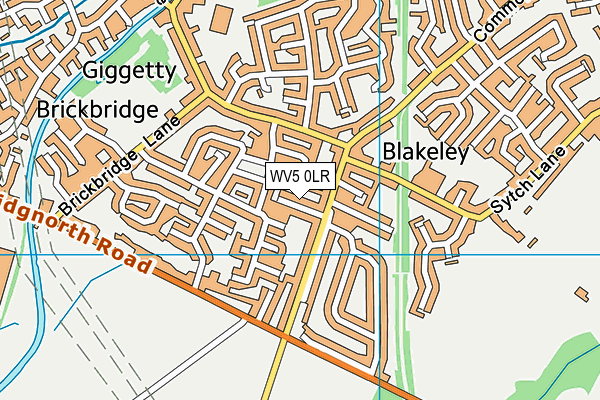 WV5 0LR map - OS VectorMap District (Ordnance Survey)